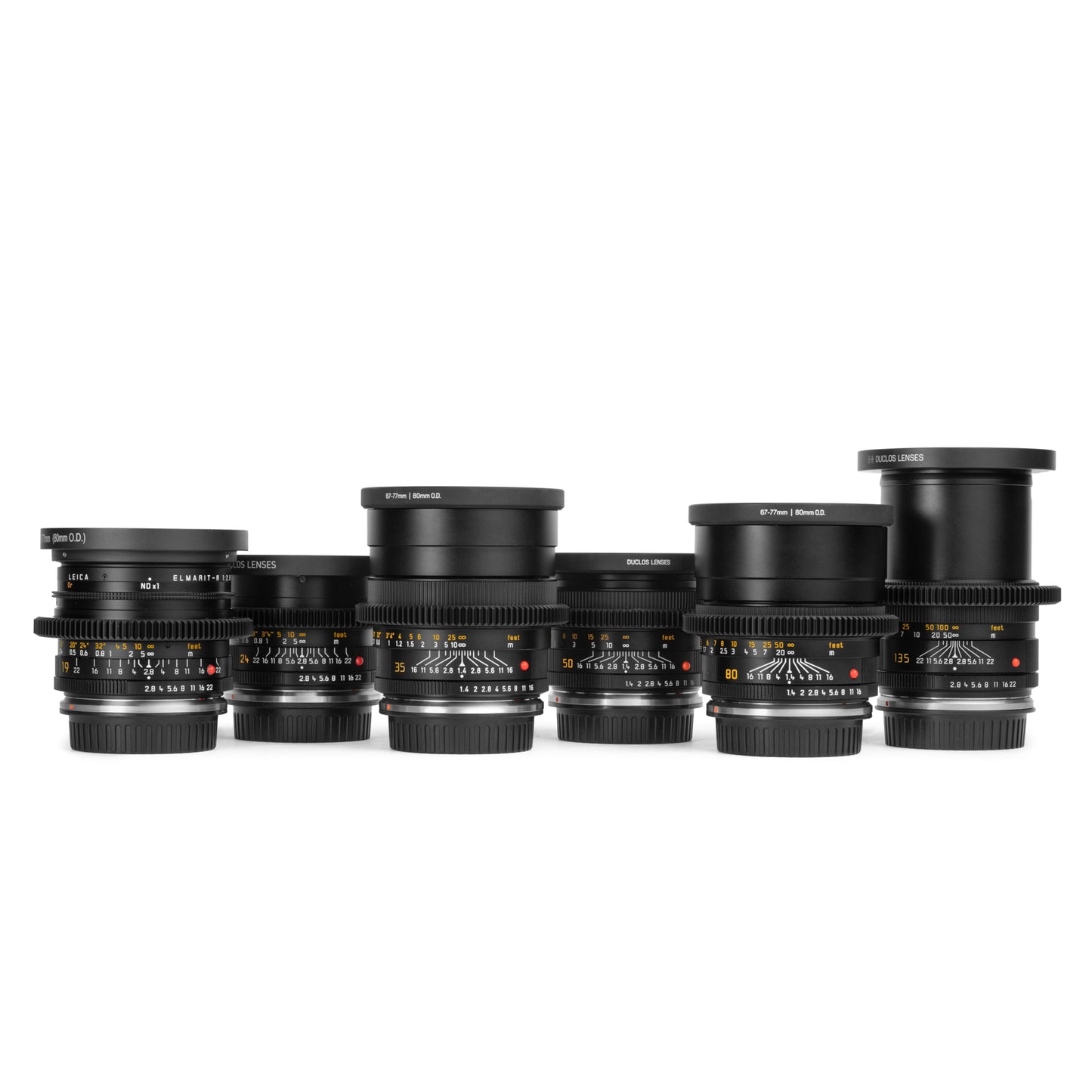 6-LENS LEICA R SUMMILUX+ Canon EF DREAM CINESET (1990s)