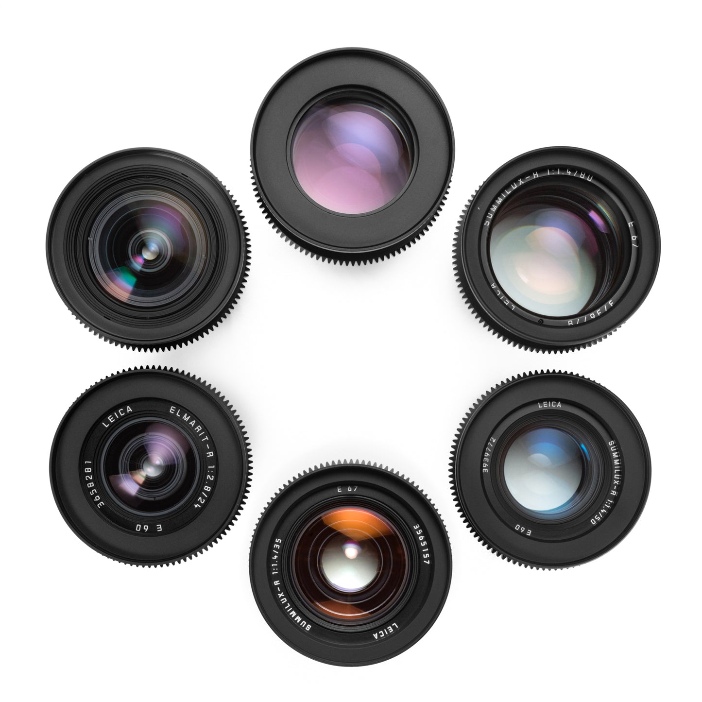 6-LENS LEICA R SUMMILUX+ Canon EF DREAM CINESET (1990s)