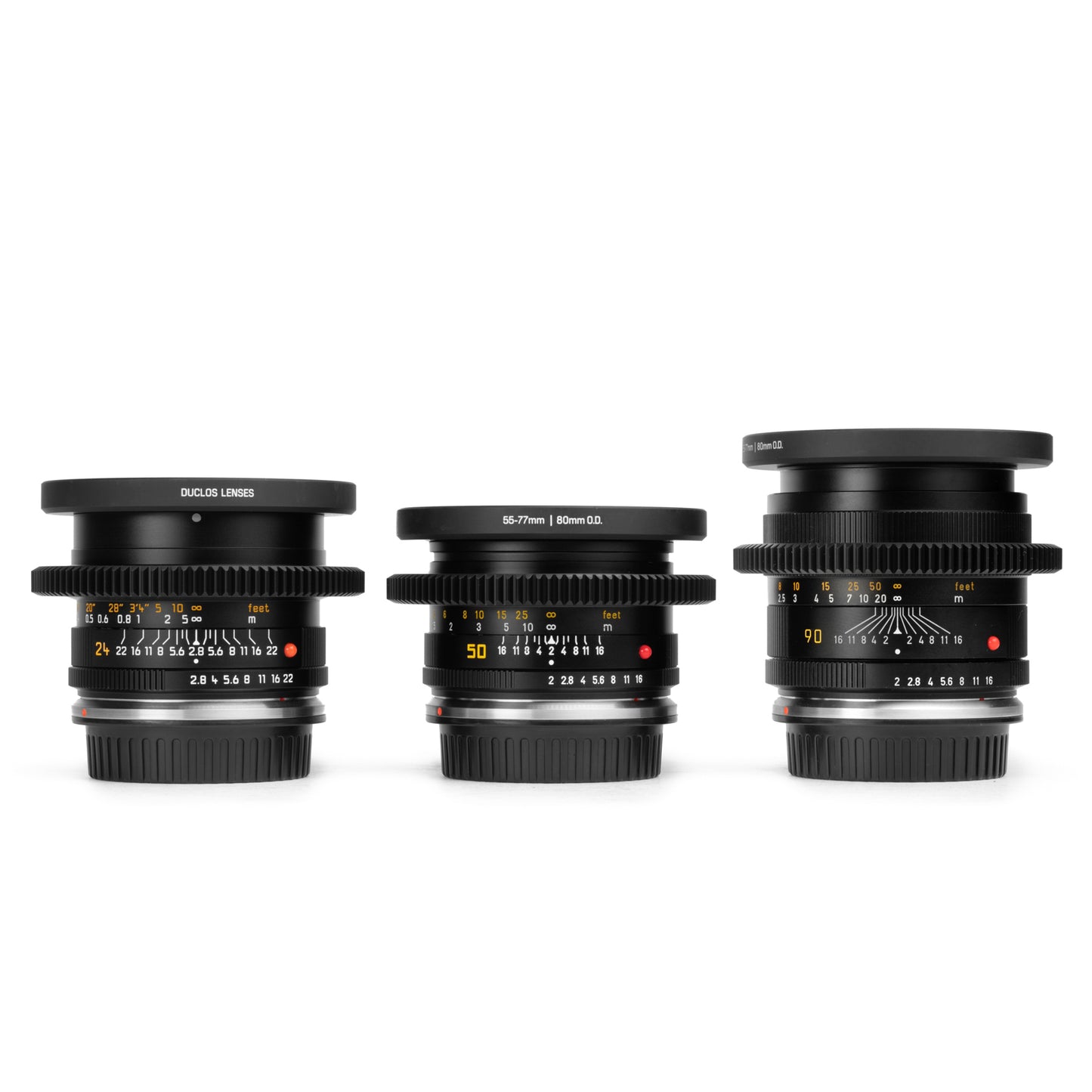 3-LENS LEICA R CANON EF CINESET (1980s)