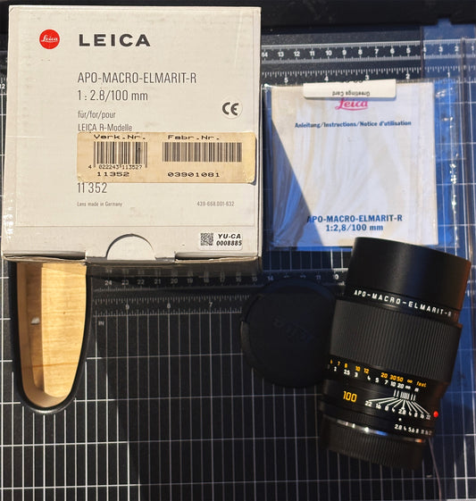 LEICA R 100mm F2.8 APO-MACRO-ELMARIT-R ROM 1990s Lens #3653988
