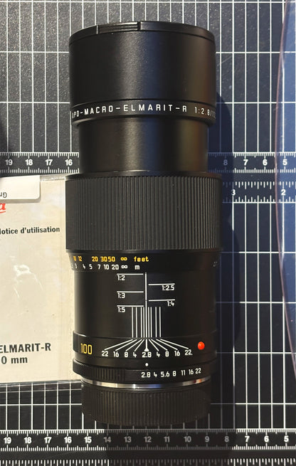 LEICA R 100mm F2.8 APO-MACRO-ELMARIT-R ROM 1990s Lens #3653988