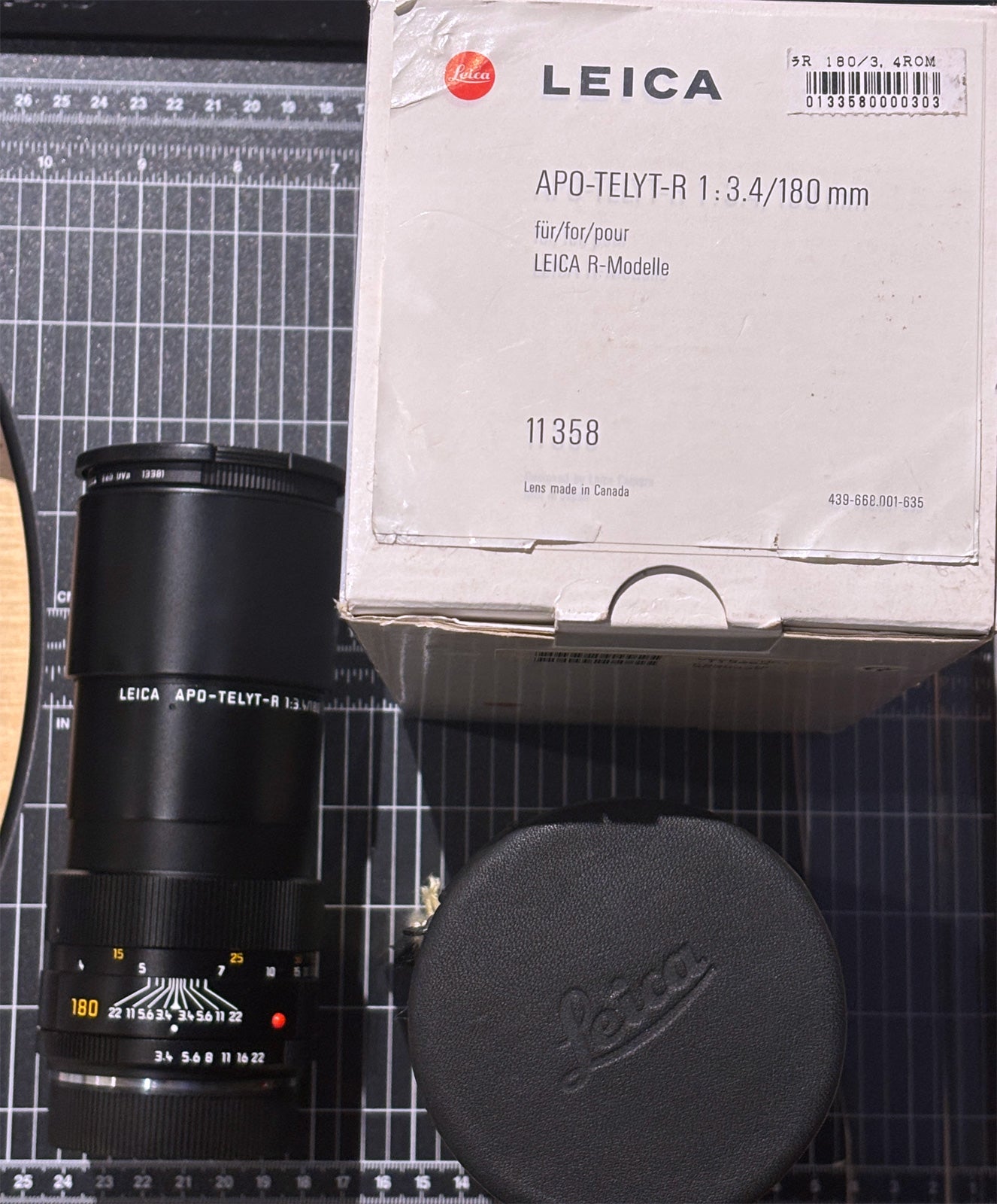 LEICA R 180mm F3.4 APO-TELYT-R ROM 1990s Lens #3680337