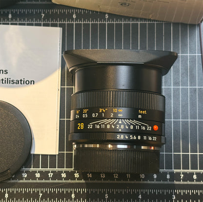LEICA R 28mm F2.8 ELMARIT-R V2 ROM 1990s Lens #3779530