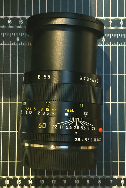 LEICA R 60mm F2.8 MACRO-ELMARIT-R V2 ROM 1990s Lens #3783646