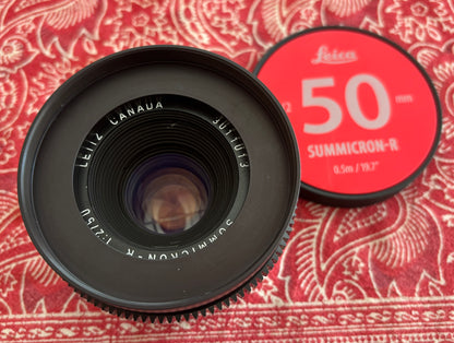 LEICA R 50mm F2 Summicron-R Duclos Cine-Mod Canon EF Lens