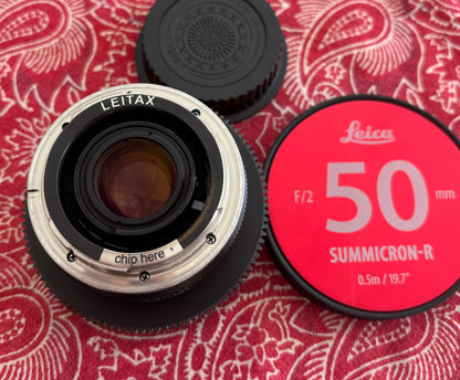 LEICA R 50mm F2 Summicron-R Duclos Cine-Mod Canon EF Lens