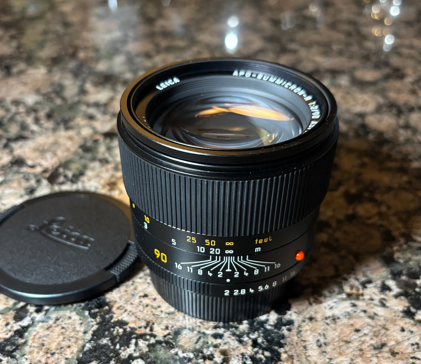 LEICA R 90mm F2 APO-SUMMICRON-R ROM Lens in EXC+