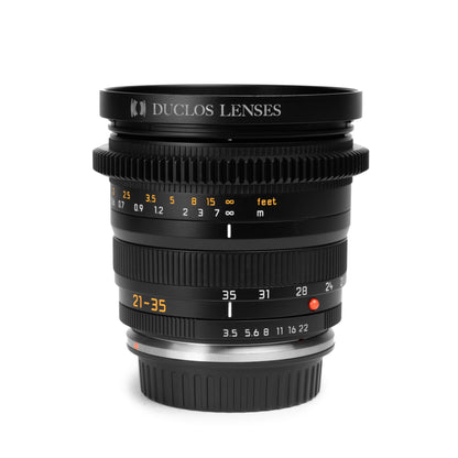 LEICA R 21-35mm F3.5-F4 VARIO-ELMAR-R ROM Duclos Cine-Mod in Canon EF