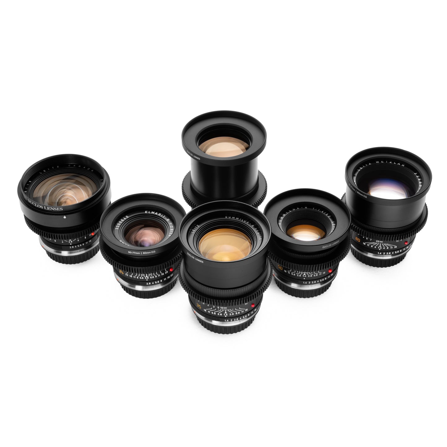 6-LENS LEICA R SUMMILUX+ Canon EF CINESET (1980s)