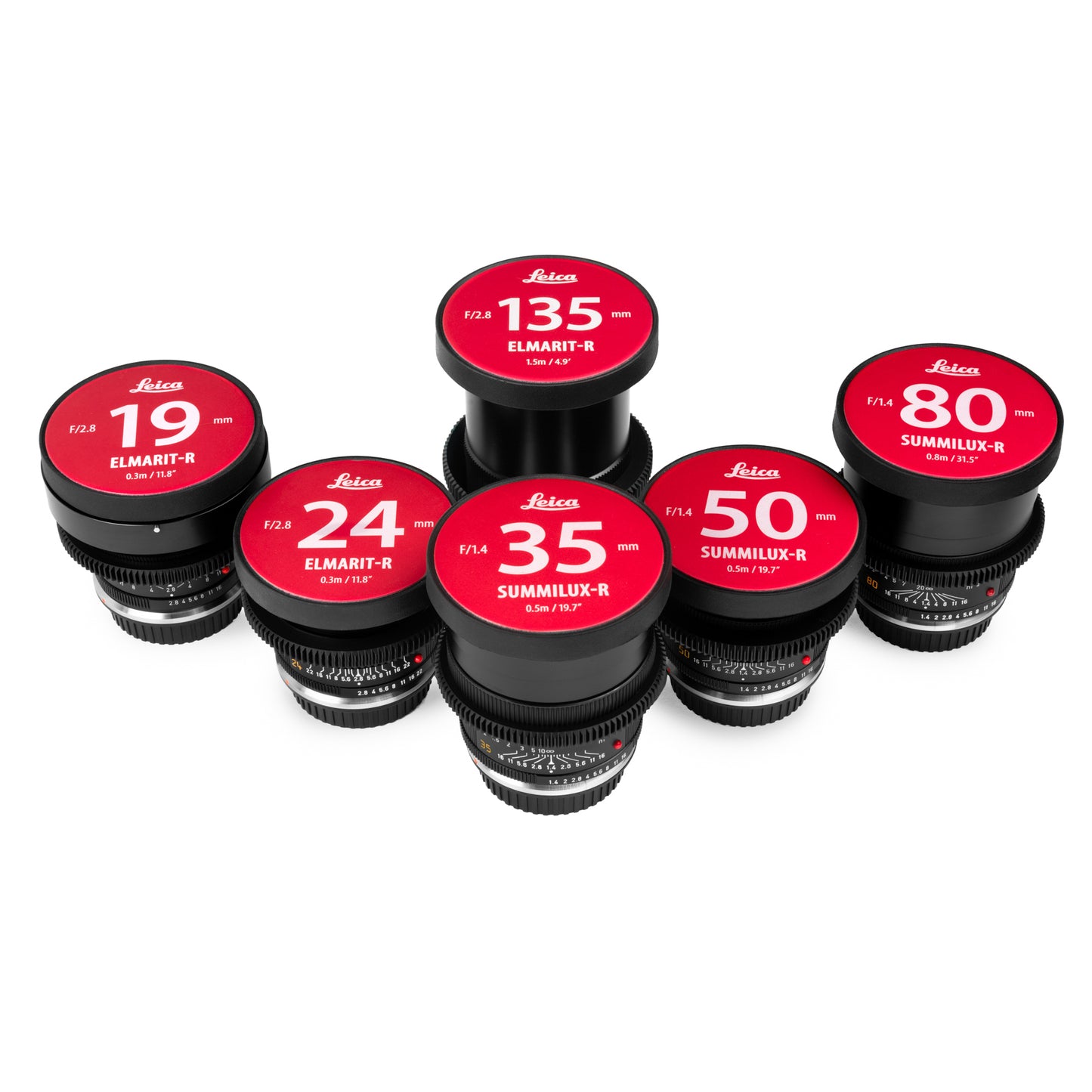 6-LENS LEICA R SUMMILUX+ Canon EF CINESET (1980s)
