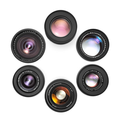 6-LENS LEICA R SUMMILUX+ Canon EF CINESET (1980s)