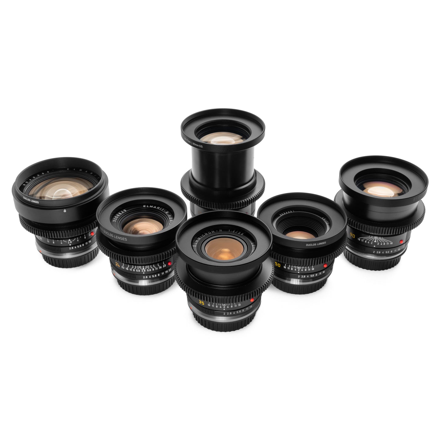 6-LENS LEICA R SUMMICRON+ Canon EF CINESET (1980s)