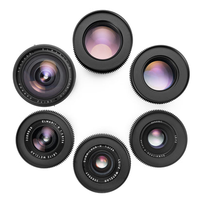 6-LENS LEICA R SUMMICRON+ Canon EF CINESET (1980s)