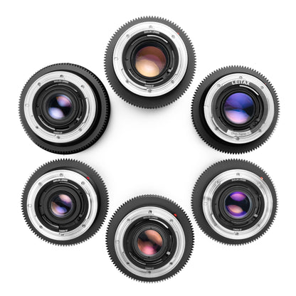 6-LENS LEICA R SUMMICRON+ Canon EF CINESET (1980s)